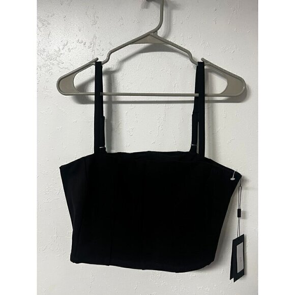 11 HONORE STRETCHY SHAYLA CROP TANKTOP, BUILD INBRA, ADJ STRAPS, PLUS SIZE 1 - Picture 1 of 7